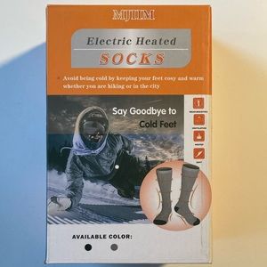 MOMWDXW New 2 pairs Electric Heated Socks for Men & Women